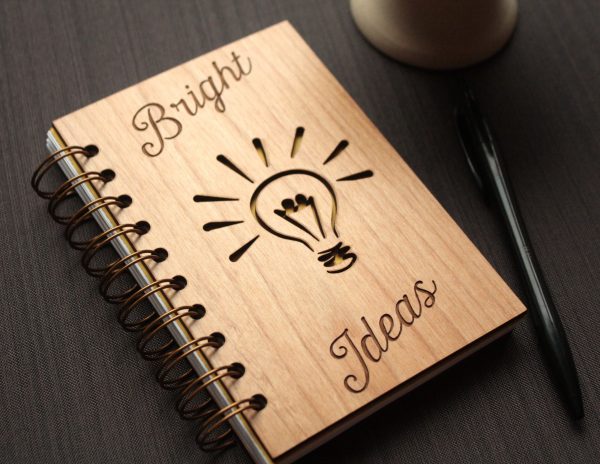Executive Wooden & Leather Notebook
