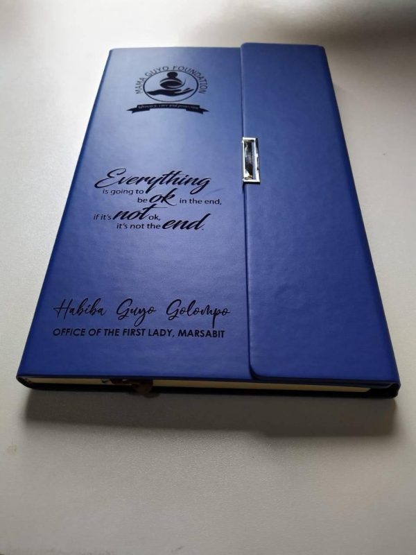 Executive Wooden & Leather Notebook - Image 6