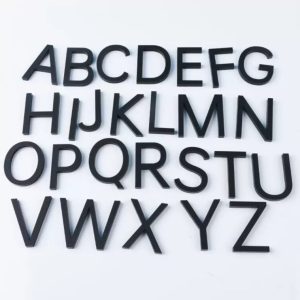 Large Black Alphabet Wall Stickers