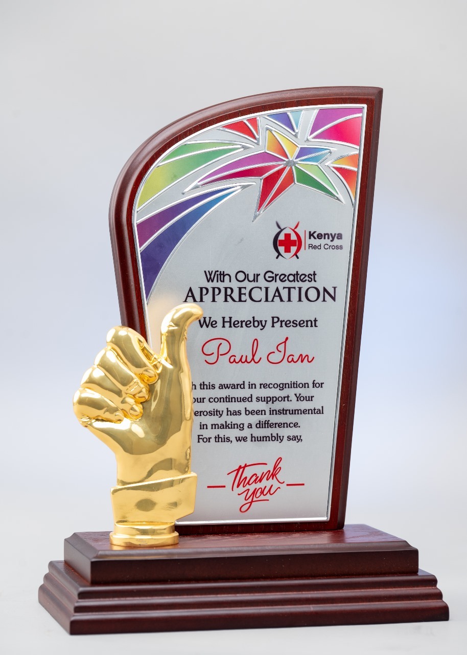 Golden Thumbs Up Trophy