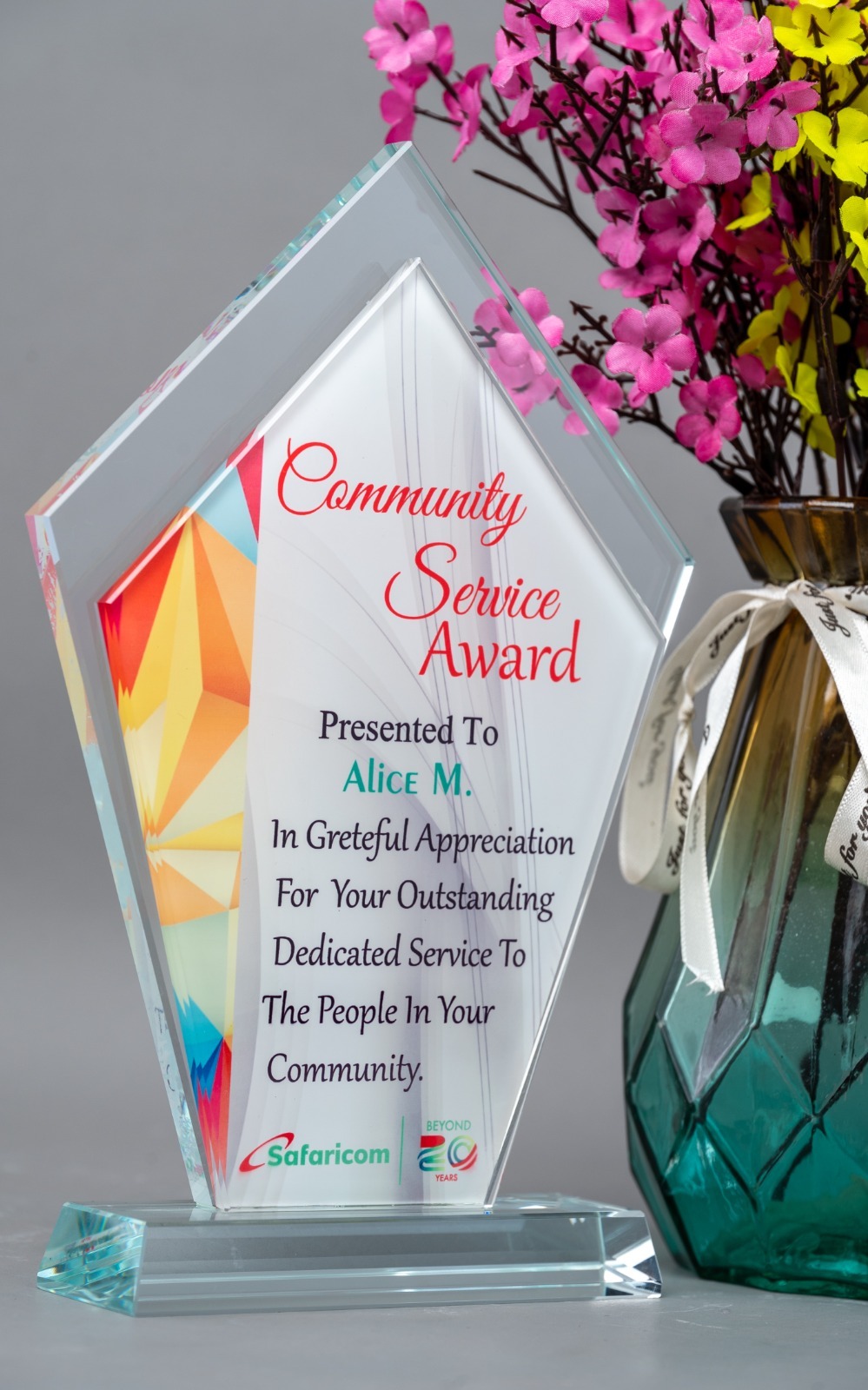 Sharp Pointed Crystal Executive Award – 22cm Elegant Recognition Trophy - Image 4